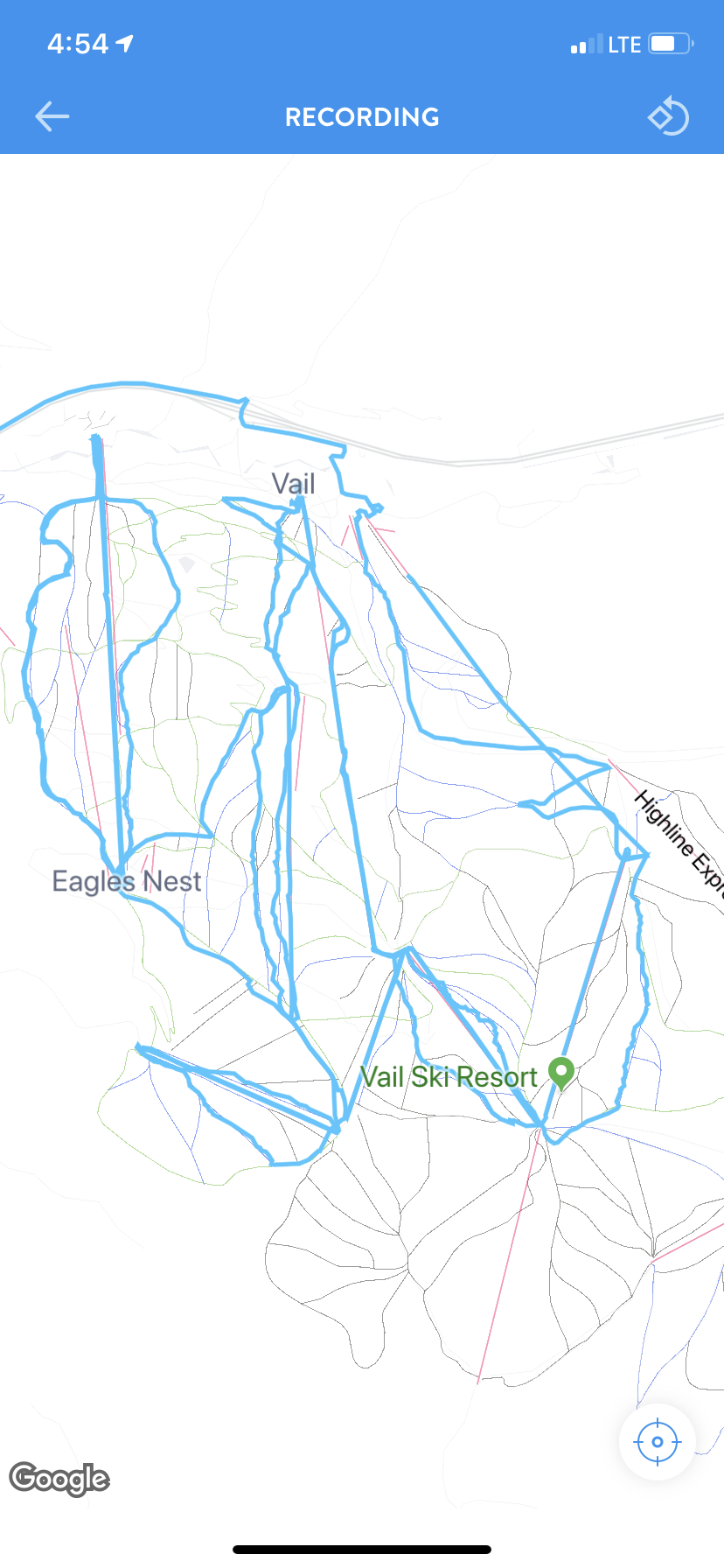 Map of Day Snowboarding at Vale 2019